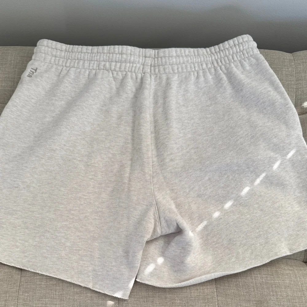 TNA Cozy  Aritzia Heathered Gray Shorts - Picture 4 of 5